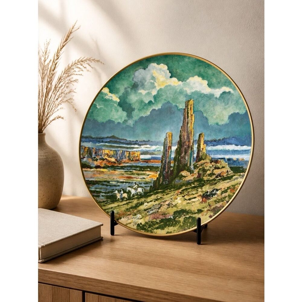 Royal Doulton Eric Sloan Limited Edition Bone China Plate Four Corners